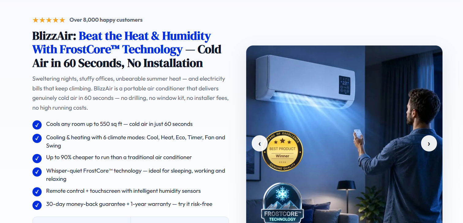 BlizzAir Portable AC